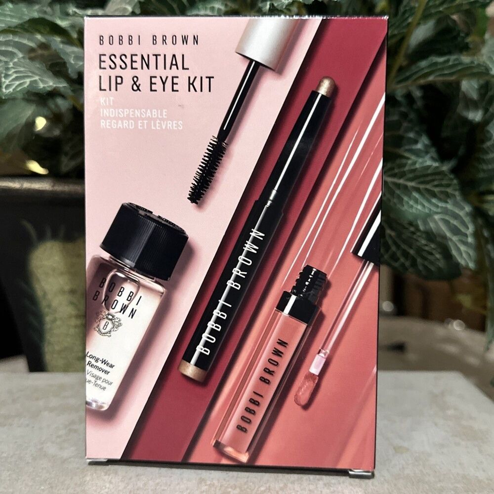 Bobbi Brown Essential  Cheek & Lip Kit Full Size Mascara, Shadow, Stick, Gloss